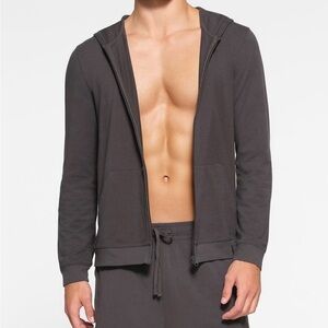 SKIMS Men's Jersey Lounge Zip Up Hoodie